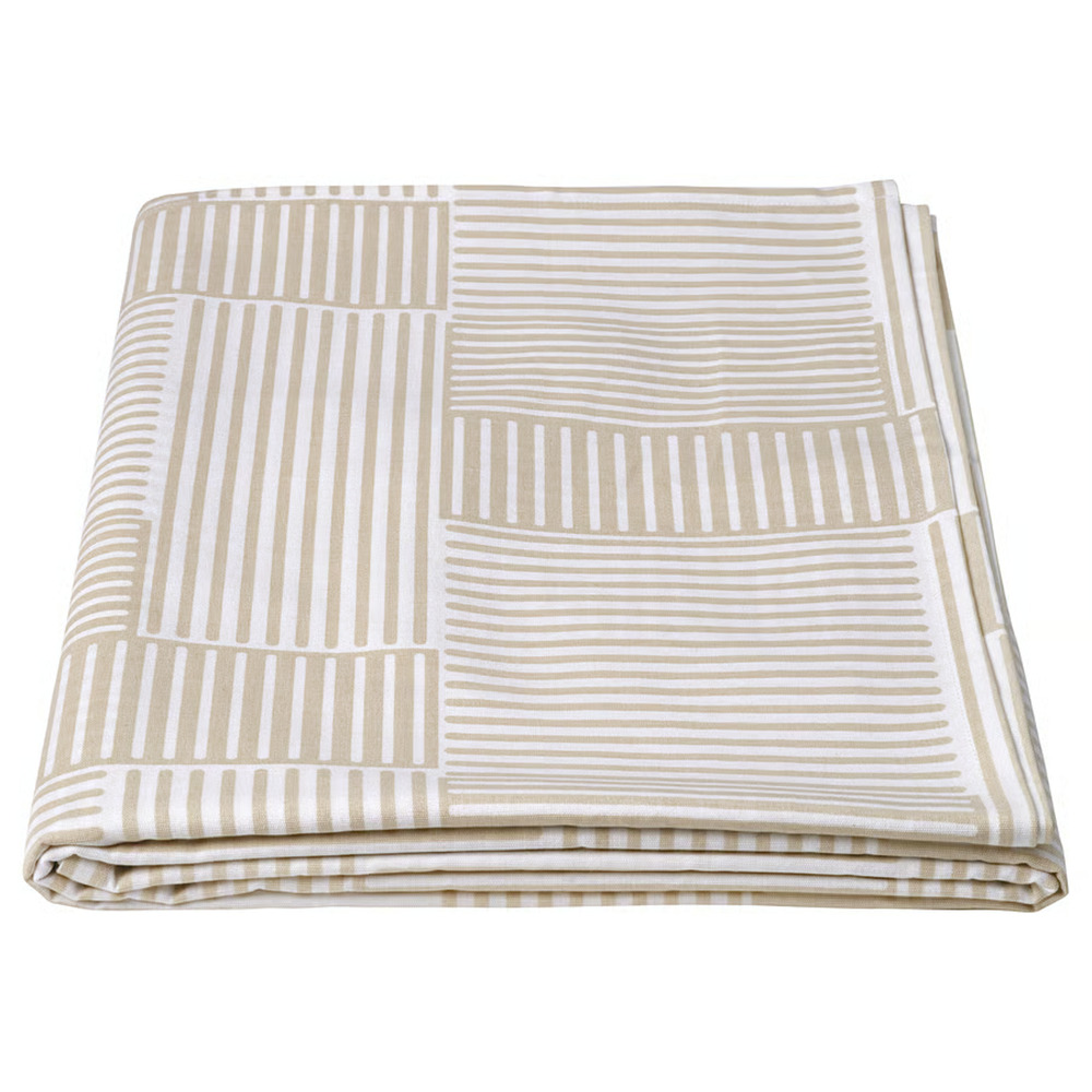 IKEA HÖSTAGILLE HOSTAGILLE Tablecloth, Beige, 57"x94" (506.003.11) NEW